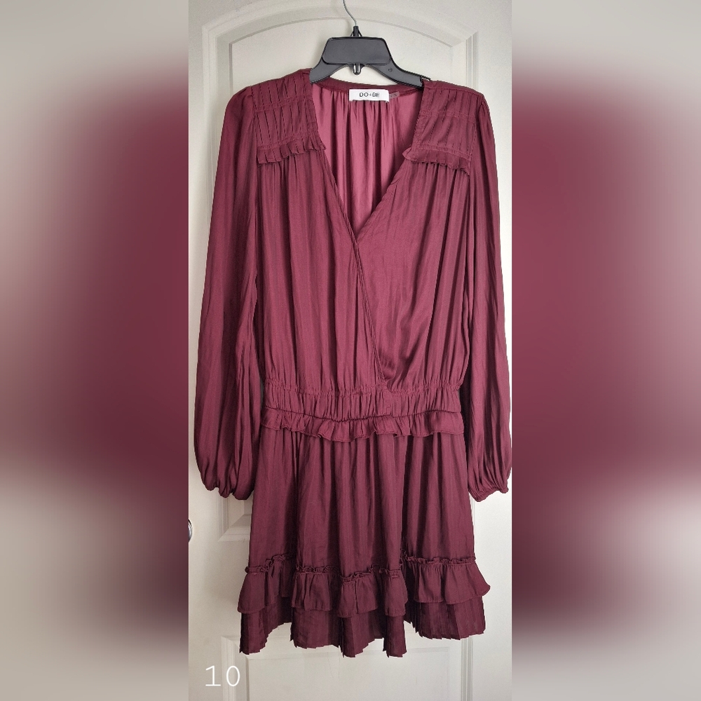 Do & be collection pleated minidress Large boho casual fairycore bussines casual